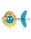 Надуваем бебешки пояс със сенник и волан